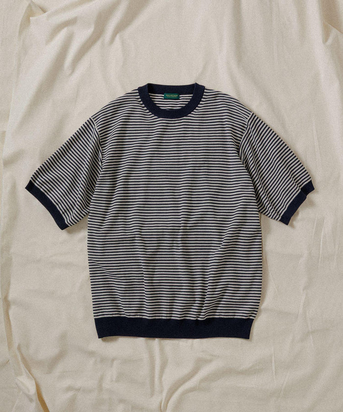 WILD LIFE TAILOR / BORDER KNIT S/S TEE